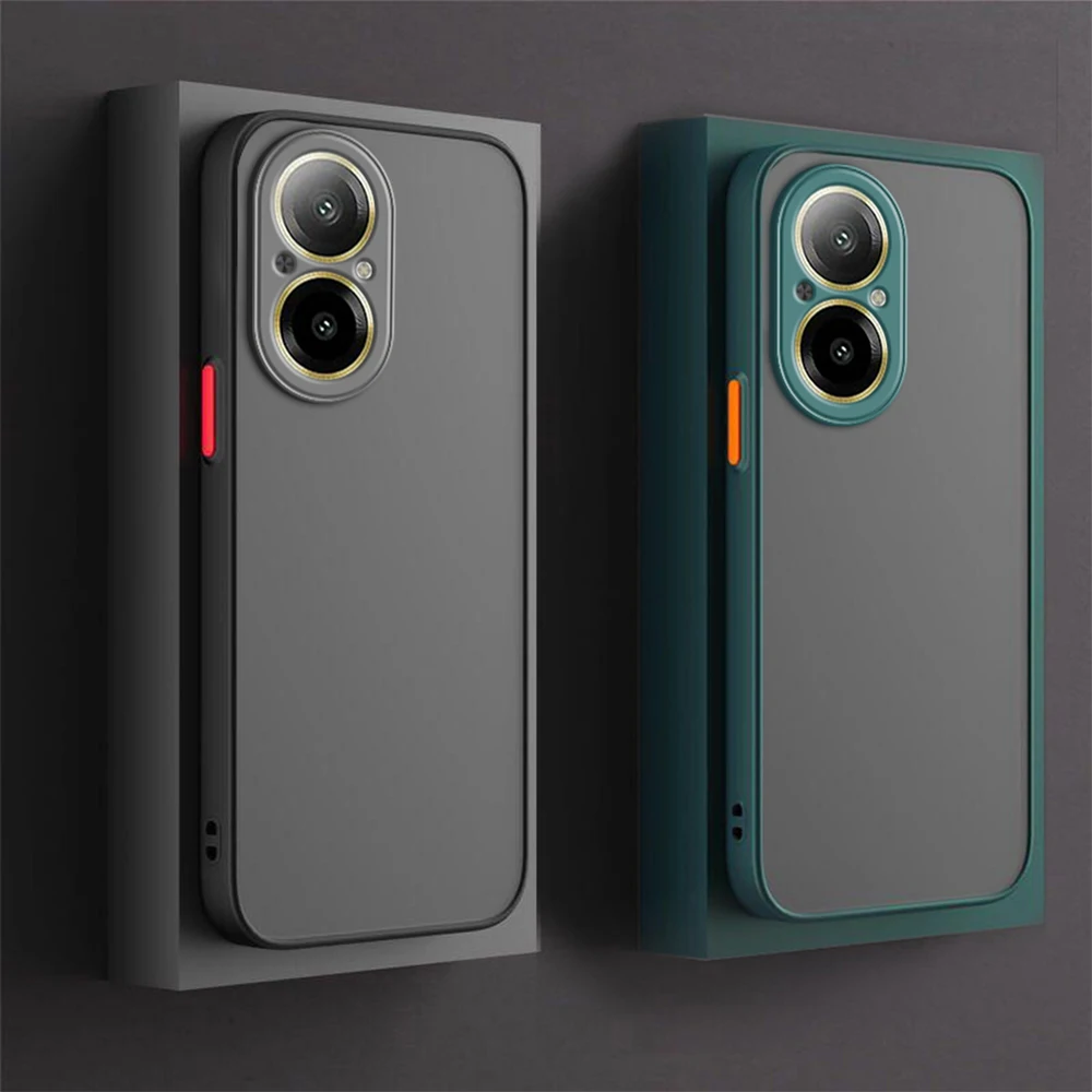Realme C67 - حافظة غير لامعة مقاومة للصدمات لهاتف