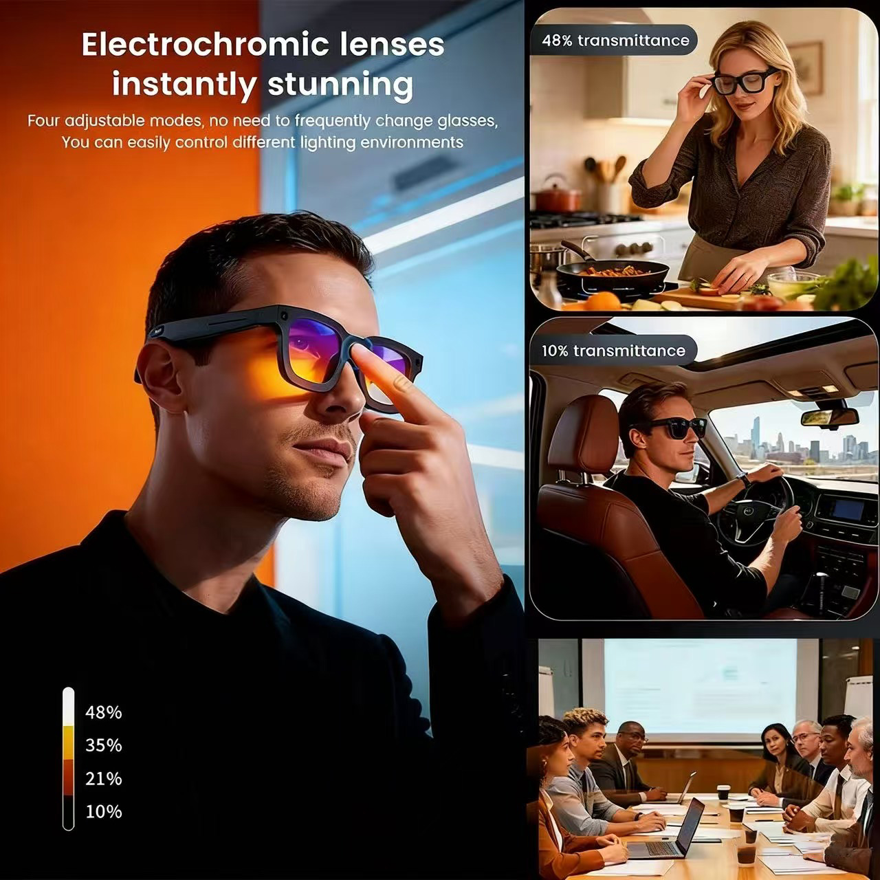 نظارات ذكية بالذكاء الاصطناعي  - مراجعة Smart Glasses Lens وسعره